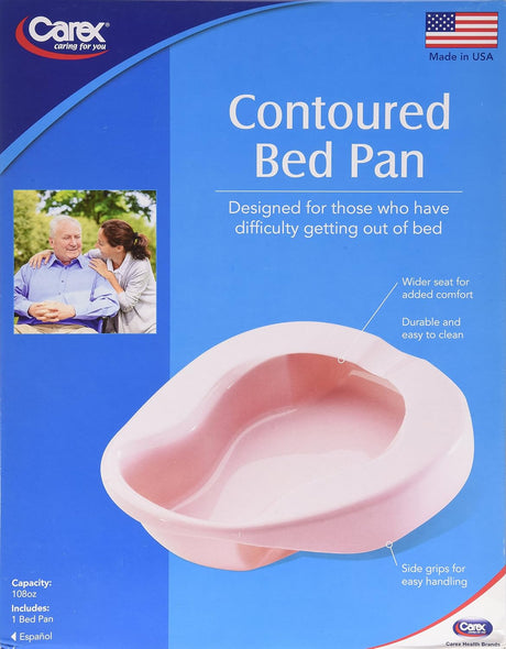 Carex Contour Bed Pan, 108 oz - RMP70400 - LL Medico