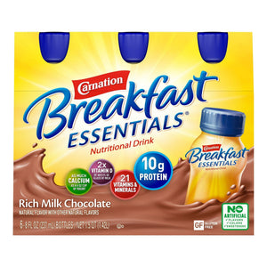 Carnation Breakfast Essentials Oral Supplement Drink, Rich Milk Chocolate, 8 oz - 00050000415182-Single - LL Medico