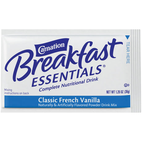 Carnation Breakfast Essentials Powder Drink Mix, French Vanilla - 10050000530622-Box - LL Medico