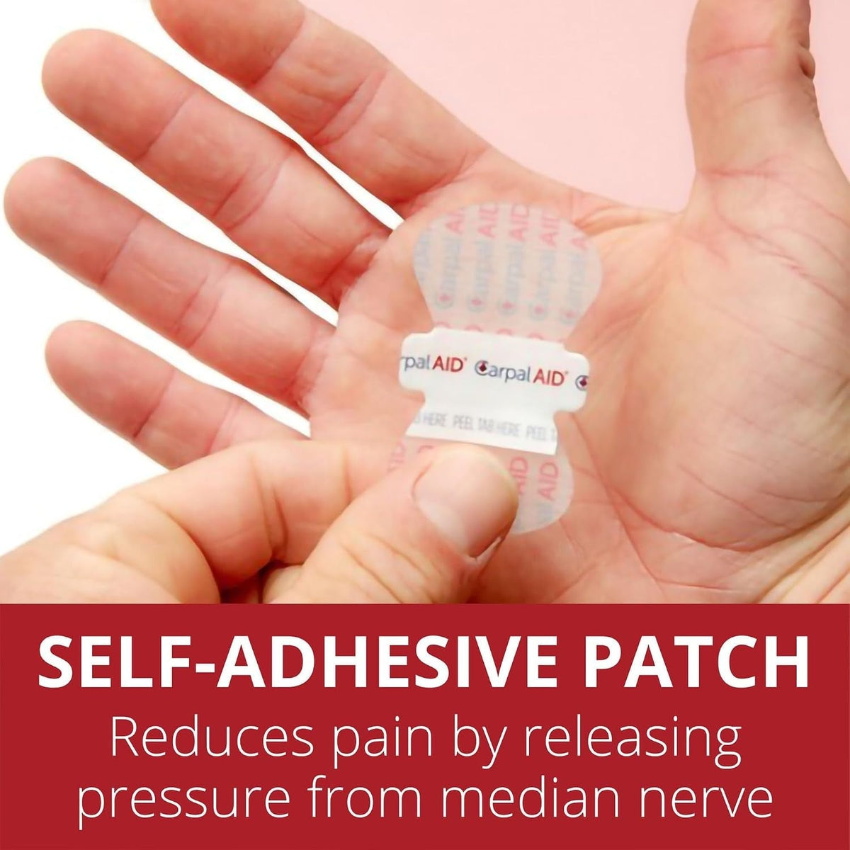 Carpal AID Carpal Tunnel Support Hand Patches, 30 Count - CA-30PK UNI-Pack - LL Medico