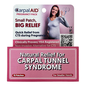 CarpalAid Pregnancy Carpal Tunnel Support Patch, Clear, Left or Right Hand - SMP15PK-Pack - LL Medico