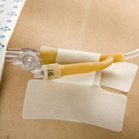 Cath-Secure Tube Holder, Single Hook and Loop Tab, Hypoallergenic, Butterfly Design - 5445-2-Single - LL Medico