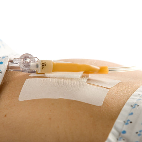 Cath-Secure Tube Holder, Single Hook and Loop Tab, Hypoallergenic, Butterfly Design - 5445-2-Single - LL Medico