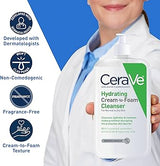 CeraVe Hydrating Cream-To-Foam Cleanser for Normal to Dry Skin - 60600055999-Single - LL Medico