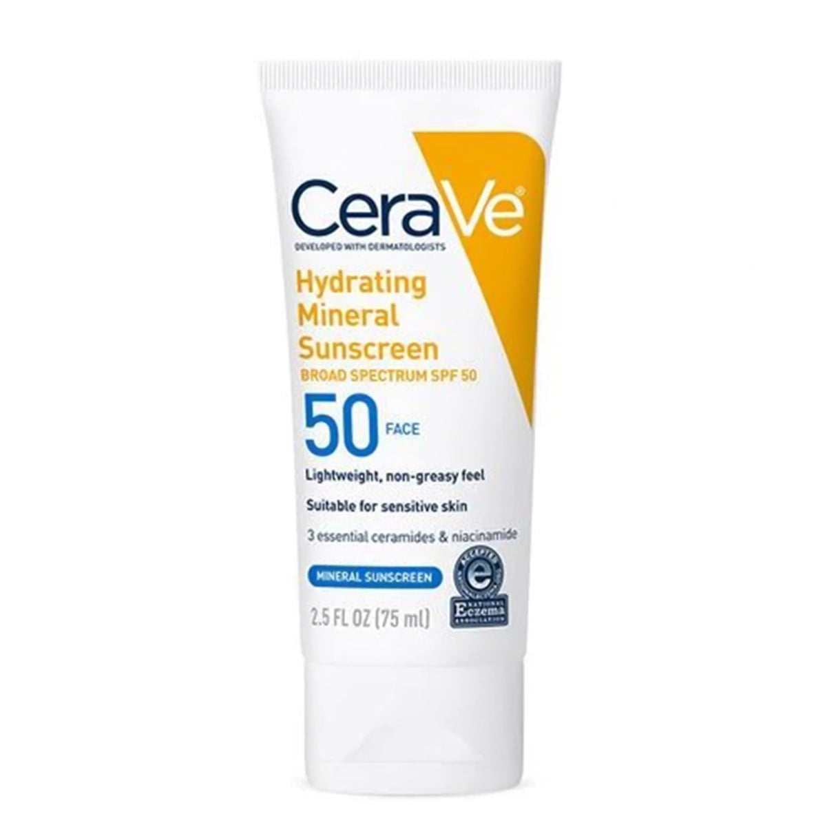 CeraVe Hydrating Mineral Sunscreen Body SPF 50, 2.5-ounce Tube - 60600051495-Single - LL Medico