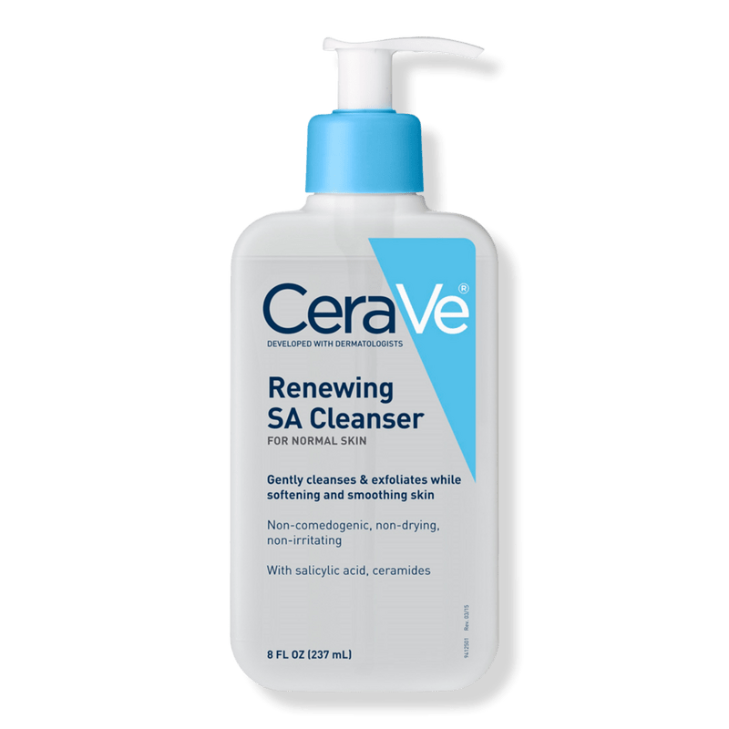 CeraVe Renewing SA Cleanser w/ Ceramides & Salicylic Acid, 8-ounce Pump Bottle - 60600053755-Single - LL Medico