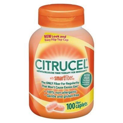 Citrucel Methylcellulose Fiber Supplement Caplets, 500 mg - 30766041978-Bottle - LL Medico