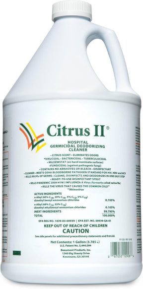 Citrus II Germicidal Deodorizing Cleaner, 1 Gallon Jug - 633712928-Single - LL Medico