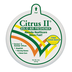 Citrus II Solid Air Freshener Odor Eliminator, Lemon Scent, 8 Oz - 636471430-Single - LL Medico