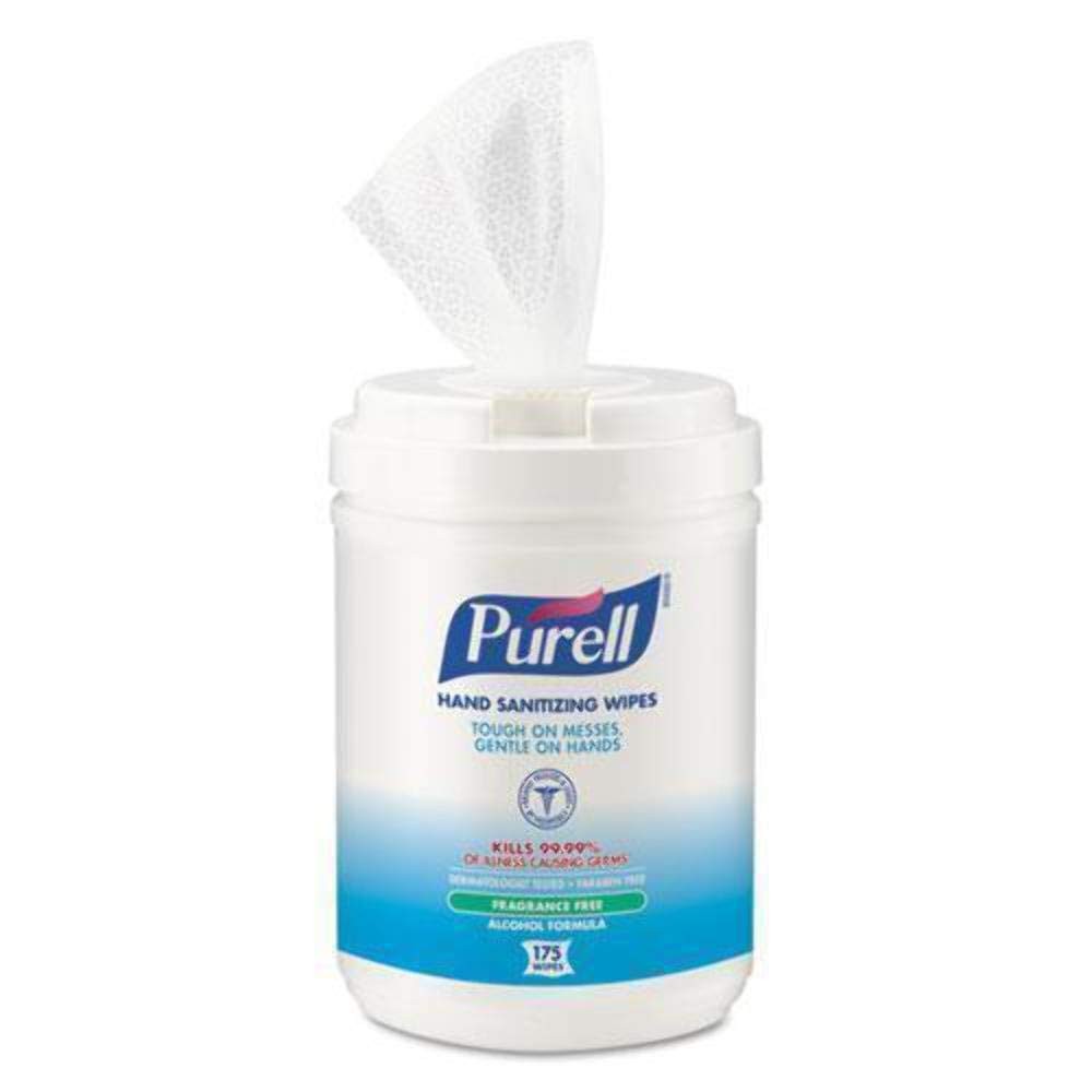 Purell Hand Sanitizing Wipes, Unscented, 175-Count Canister