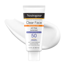 Neutrogena Clear Face Oil-Free Sunscreen Lotion, SPF 50, 3 fl oz