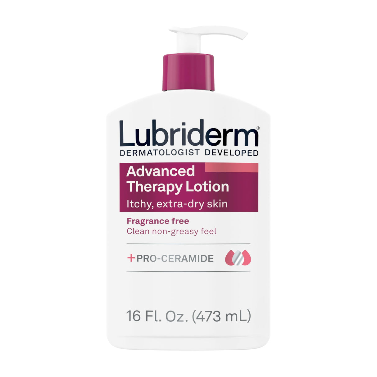 Lubriderm Advanced Therapy Lotion, Fragrance Free, 16 fl oz