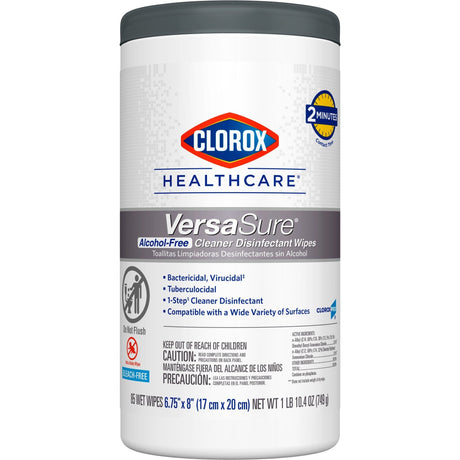Clorox Healthcare VersaSure, Cleaner Disinfectant Wipes, Premoistened Quaternary Based, Scented, Nonsterile - 31758-Single - LL Medico