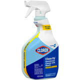 CloroxPro Clorox Clean-Up Disinfectant Cleaner with Bleach, 32 oz bottle angled side view