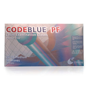 McKesson CodeBlue PF Latex Examination Gloves, Powder Free - 23-34 - LL Medico