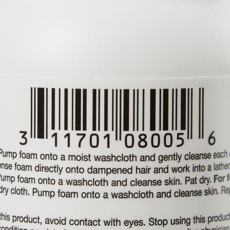 Coloplast Bedside-Care No-Rinse Foaming Body Wash, Shampoo & Incontinent Cleanser, Unscented, 8 fl oz - COI67145-Single - LL Medico