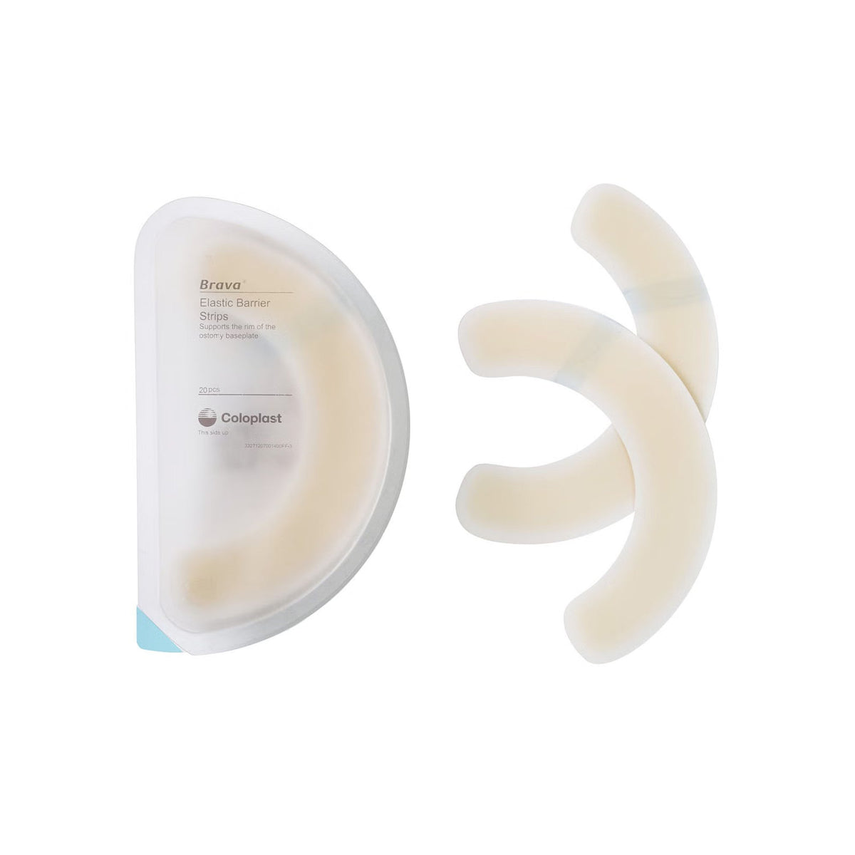 Coloplast Brava Elastic Barrier Strips, Curved - 120700-Single - LL Medico