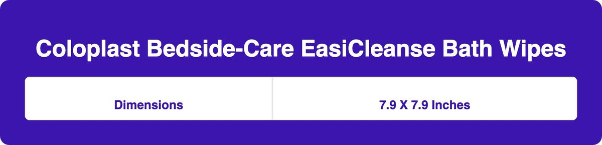 Coloplast EasiCleanse Bath No-Rinse Self-Sudsing Disposable Washcloth - COI7055CS-Pack - LL Medico