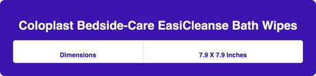 Coloplast EasiCleanse Bath No-Rinse Self-Sudsing Disposable Washcloth - COI7055CS-Pack - LL Medico