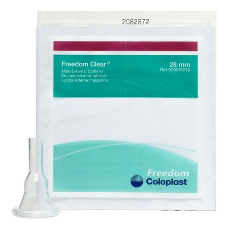 Coloplast Freedom Clear Male External Catheter with Kink Resistant Nozzle, Silicone - 5300-Single - LL Medico