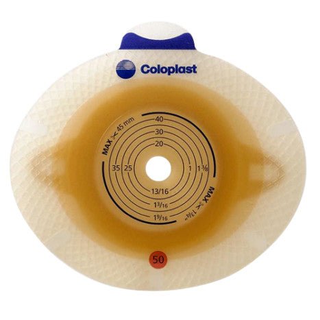 Coloplast SenSura Click Xpro Two-Piece Skin Barrier, Flat, 30 to 45 mm Flange, Red - 10026-Box - LL Medico