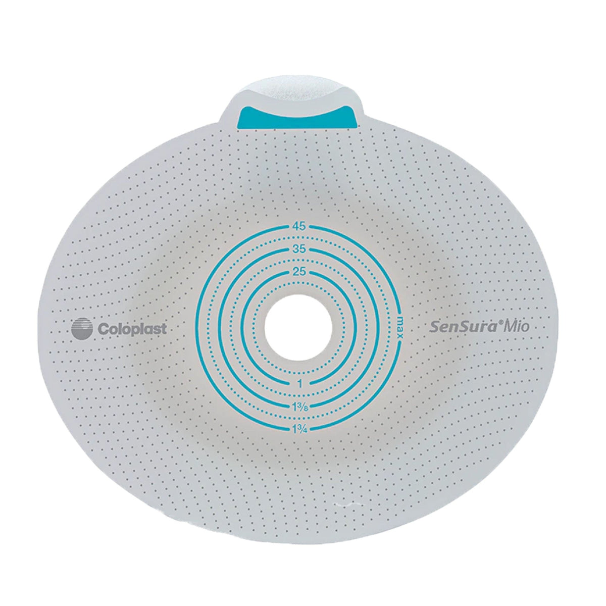 Coloplast SenSura Mio Click Flat Ostomy Barrier, Cut-to-Fit 10-65 mm Opening, Yellow, 70 mm Flange, Box of 5 - 10531-Box - LL Medico