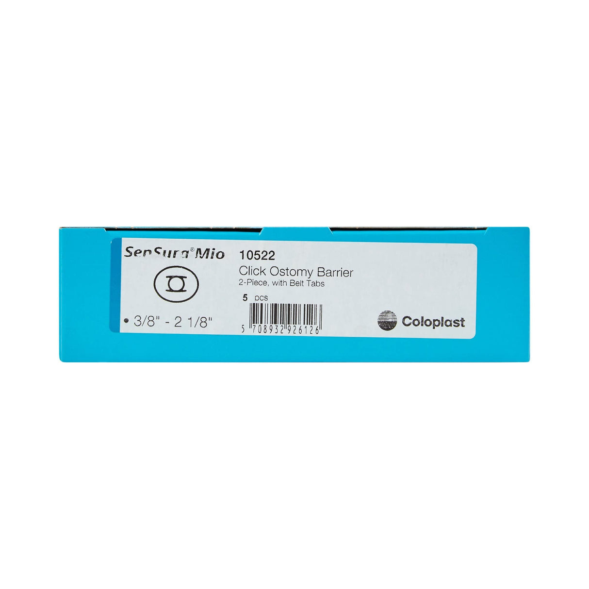 Coloplast SenSura Mio Click Two-Piece Skin Barrier, Flat, Cut-to-Fit, 60 mm Flange, Blue - 10522-Single - LL Medico