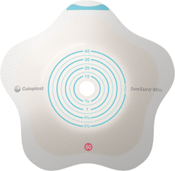 Coloplast SenSura Mio Convex Flip Two-Piece Skin Barrier, Star, Cut-to-Fit, 40 mm Flange, Green - 18500-Box - LL Medico