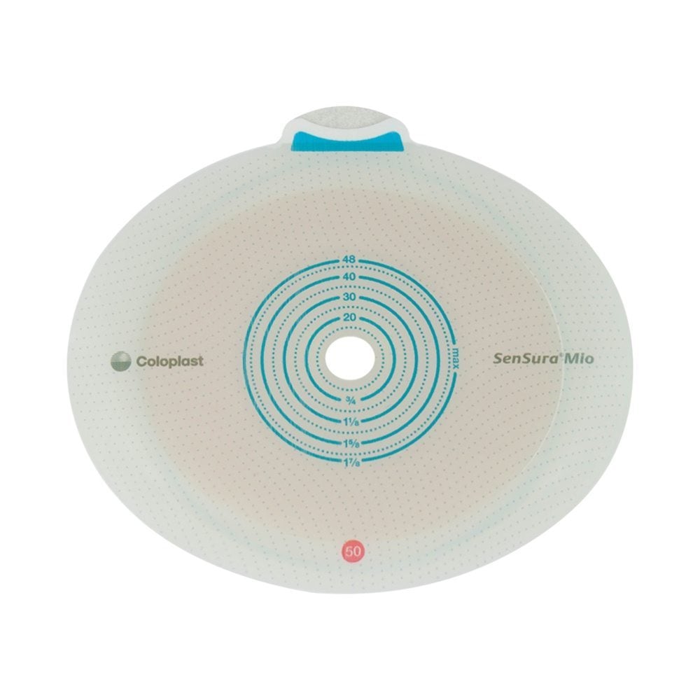 Coloplast SenSura Mio Flex Two-Piece Skin Barrier, Flat, Cut-to-Fit, 50 mm Flange, Red - 10561-Box - LL Medico