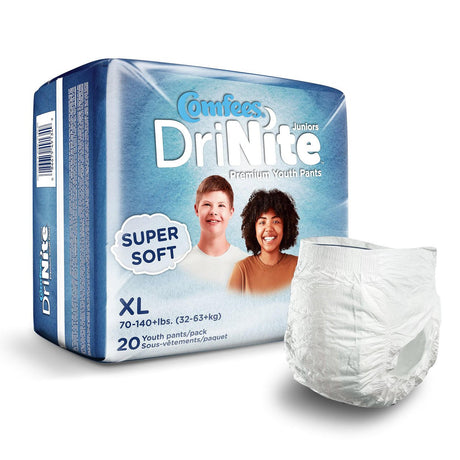 Comfees DriNite Youth Pants, Unisex - CMFYSM-Pack - LL Medico