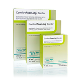 ComfortFoam Bordered Foam Wound Dressing w/ Soft Silicone Adhesive, 9 x 9 Inch