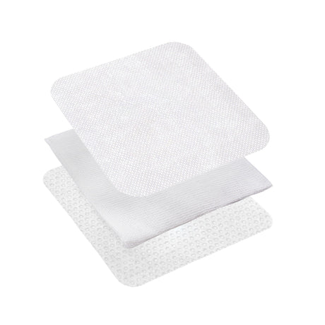 ComfortGauze Island Dressing, Silicone Border, 6 x 6", White, Gauze, Sterile - 42263-Single - LL Medico