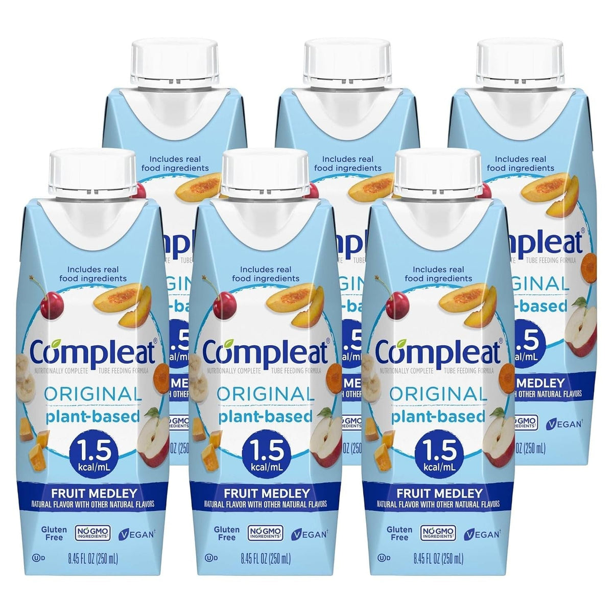 Compleat Original 1.5 Tube Feeding Formula, Fruit Medley, 250 mL - 00043900913933-Single - LL Medico