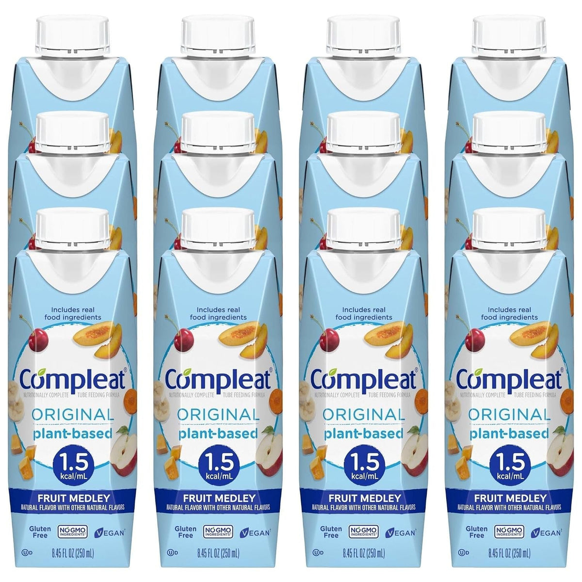 Compleat Original 1.5 Tube Feeding Formula, Fruit Medley, 250 mL - 00043900913933-Single - LL Medico