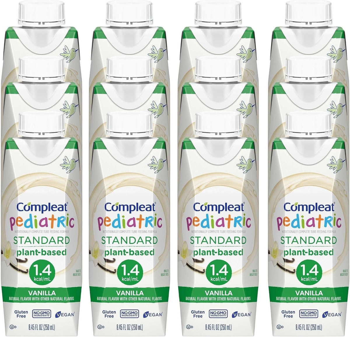 Compleat Pediatric Standard Nutrition Shake, Vanilla, 8.45 oz - 00043900560410-Single - LL Medico