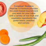 Compleat Peptide 1.5 Pediatric Tube Feeding Formula, Vegetable/Fruit, 1000 mL - 00043900617152-Single - LL Medico