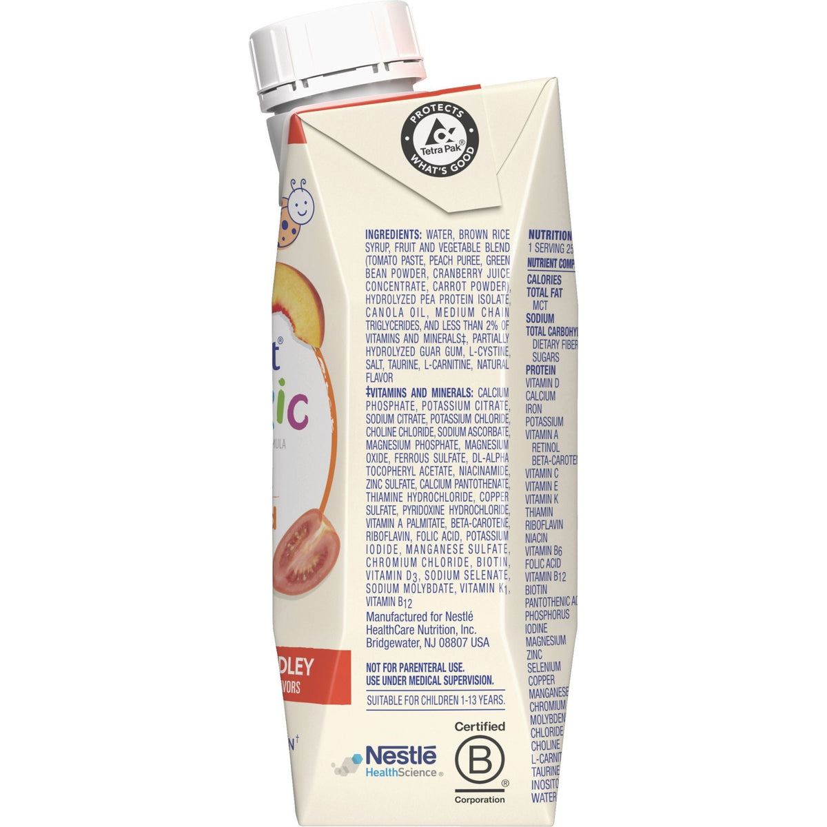 Compleat Peptide 1.5 Pediatric Tube Feeding Formula, Vegetable/Fruit, 1000 mL - 00043900617152-Single - LL Medico