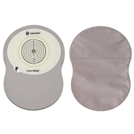 ConvaTec Esteem Body One-Piece Pouch, Deep Convex, Cut-to-Fit, Opaque, 9-Inch - 423691-Box - LL Medico