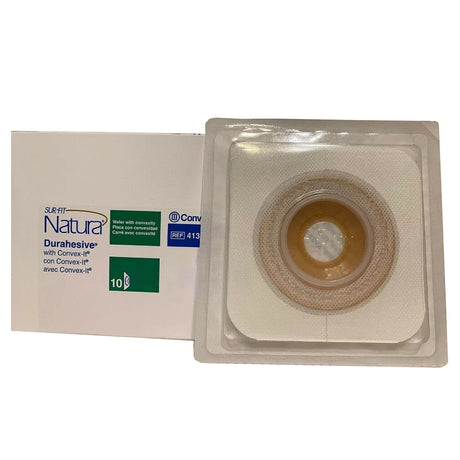 ConvaTec Sur-Fit Natura Durahesive Two-Piece Skin Barrier, Flat, Moldable, 45 mm Flange - 411802-Box - LL Medico