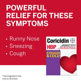 Coricidin HBP Cough & Cold Relief Tablets, 16 ct - 04110081138 - LL Medico