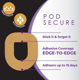 CoverGuard CGM Overpatch for Omnipod 5, Center-Cut, Tan - 101-301T-Pack - LL Medico