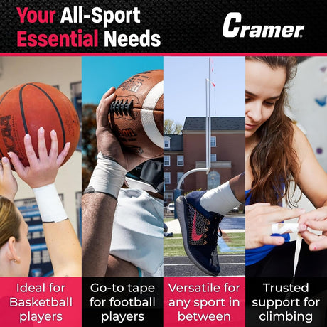 Cramer 950 Porous Athletic Tape, Non-Latex, 1 Inch x 15 Yard - 240912-Case - LL Medico