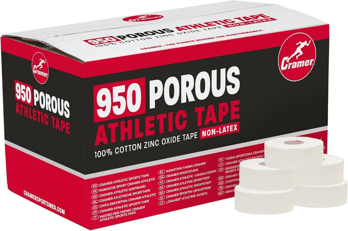 Cramer 950 Porous Athletic Tape, Non-Latex, 1 Inch x 15 Yard - 240912-Case - LL Medico