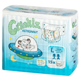 Crinklz Printed Adult Diapers w/ Plastic Backing, Astronaut Print - 60300-Pack - LL Medico