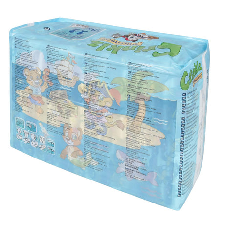 Crinklz Printed Adult Diapers w/ Plastic Backing, Buccaneer Print - 70300-Pack - LL Medico