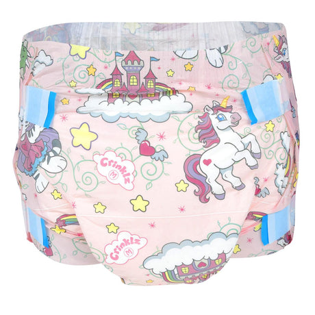 Crinklz Printed Adult Diapers w/ Plastic Backing, Fairy Tale Print - 70500-Pack - LL Medico