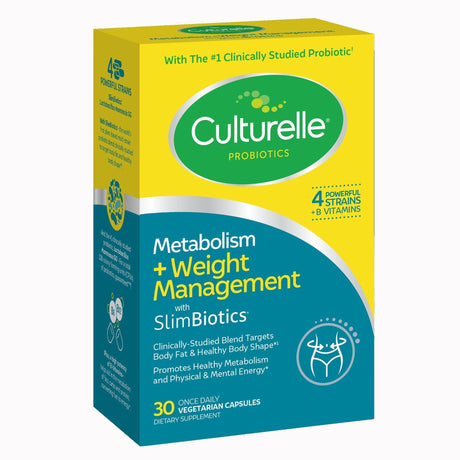 Culturelle Metabolism + Weight Management Probiotic Capsules with SlimBiotics - 049100401836-Box - LL Medico