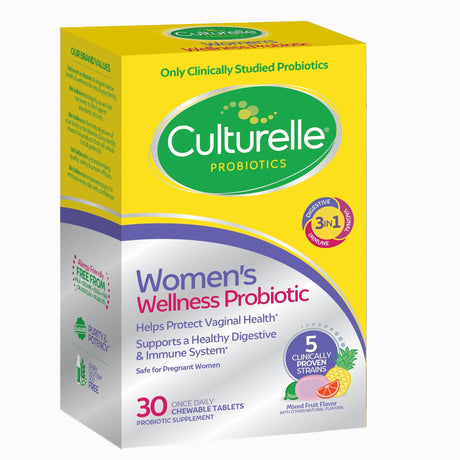Culturelle Women's Wellness Probiotic Chewable Tablets - 049100401492-Box - LL Medico