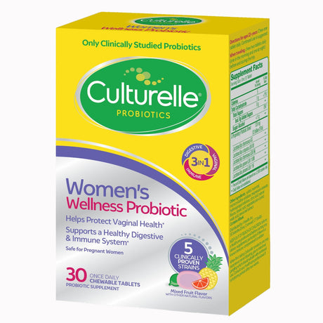 Culturelle Women's Wellness Probiotic Chewable Tablets - 049100401492-Box - LL Medico