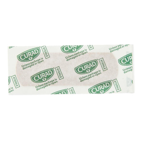 Curad Flex-Fabric Adhesive Bandages, Tan, 4 Sided Seal, Sterile, 1" x 3" - NON25660-Box - LL Medico